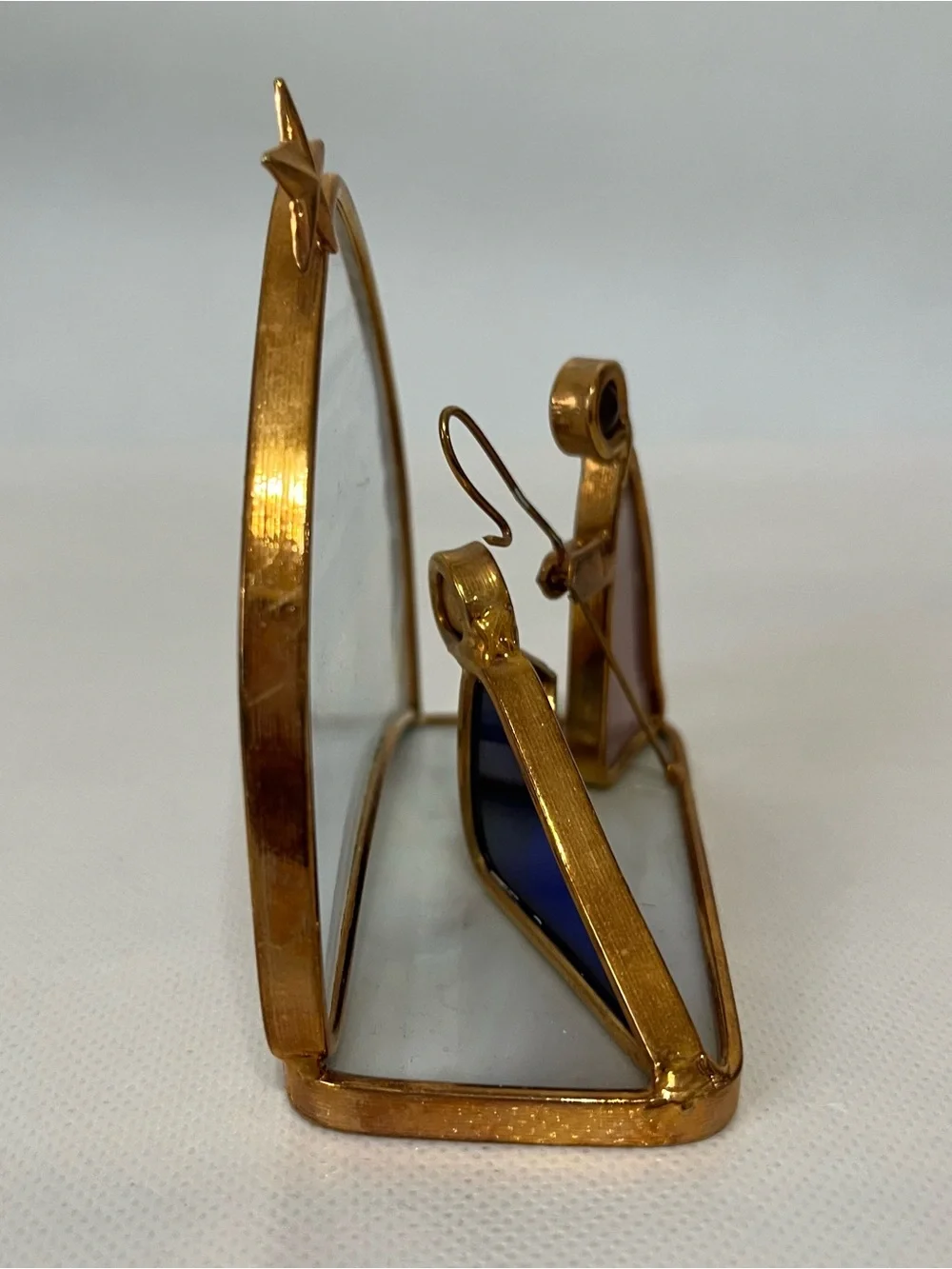 Vintage Stained Glass Nativity